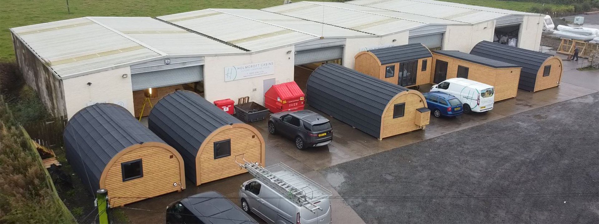 Glamping Pods built by UK Manufacturer Holmcroft Cabins