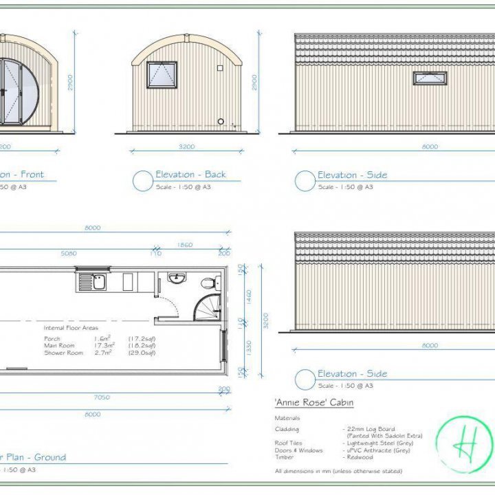 Annie Rose Glamping Pod Plans