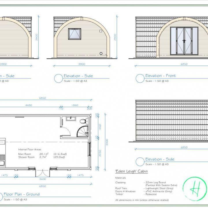 Eden Leigh Glamping Pod Plans