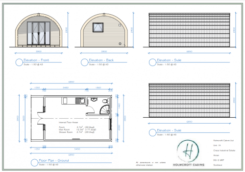 Eden Pod Holmcroft Cabins